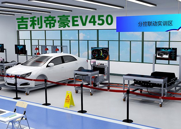 吉利帝豪EV450.新能源分控聯(lián)動(dòng)式系統(tǒng)實(shí)訓(xùn)